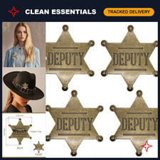 Adult Deputy Sheriff Badge - Metal Pin for Western Cowboy Police Cosplay