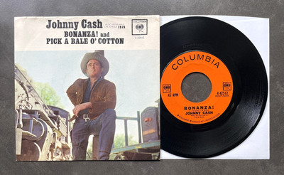7  Johnny Cash - Bonanza - US Columbia w/ Pic