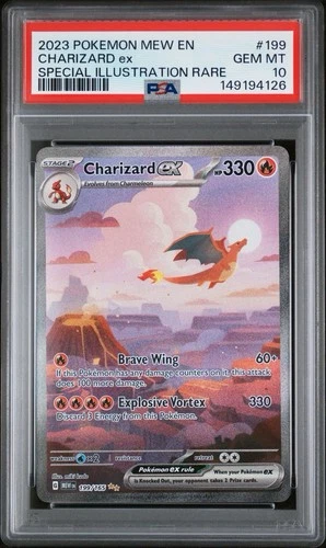 Charizard ex 199/165 Sv: Scarlet & Violet 151 PSA 10