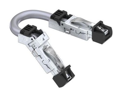 1pc Amphenol Comm DRPC215003940 Ethernet Cable, Cat6A, 45�� Rj45 Plug To Rj4