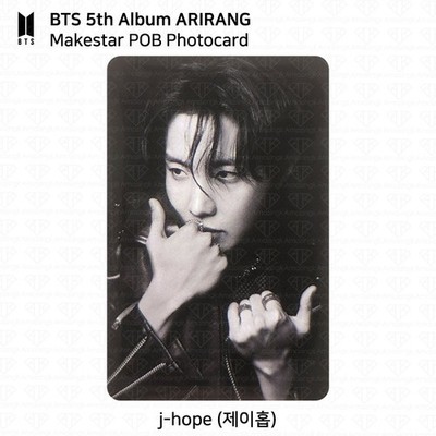 BTS ARIRANG ラキドロ　MAKESTAR jungkook グク BTS 5th Album ARIRANG Makestar POB Photocard V JUNGKOOK JIMIN SUGA