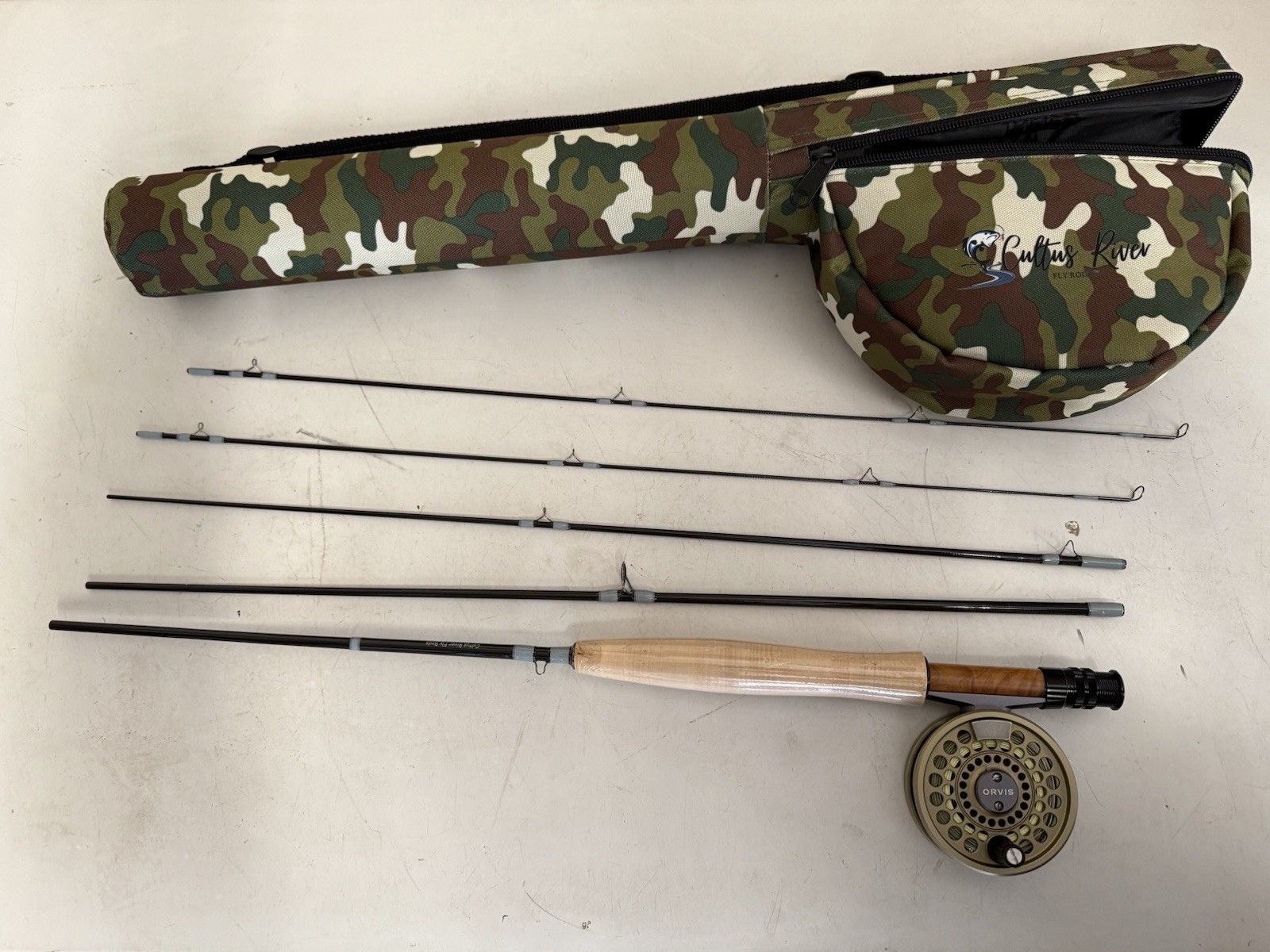 Fly Rod Combo NEW 6 1/2ft 1wt W/a fully loaded Orvis Battenkill I reel. $350