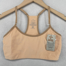 TOMMIE COPPER Bra M Bralette Racerback Pullover Cotton Blend Nude Beige NEW