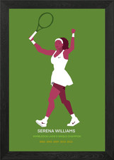 Tennis player Framed Wall Art Poster Canvas Print Picture