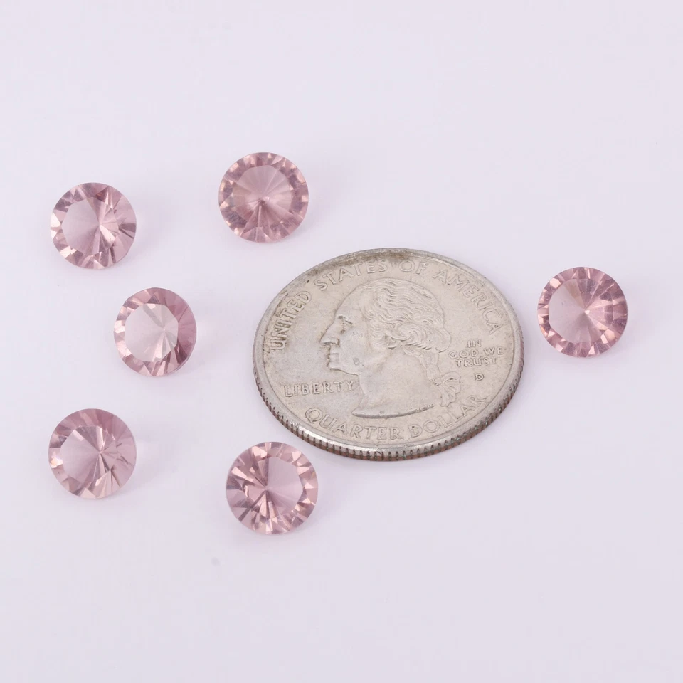 10 Ct./7 mm  Round Cut Color Change Alexandrite Gemstones 6 Pcs Lot For Jewelry - Image 4 of 4