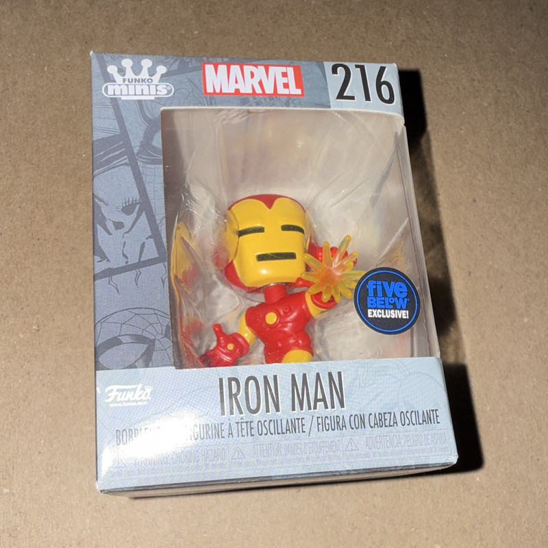Funko Minis Marvel Iron Man #216 Vinyl Mini Bobblehead Five Below Exclusive