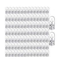 100 Pack 194 light bulb,168 W5W 1/4 Wedge Base 12V 5W Clear for Cars Landscap...