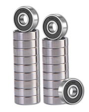 20 Pcs 608 2RS Ball Bearings Bearing Steel and Double Rubber Miniature