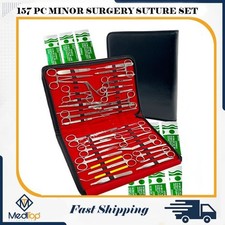 NEW PREMIUM 157 PC MINOR SURGERY SUTURE SET SURGICAL INSTRUMENTS KIT-ALL IN ONE