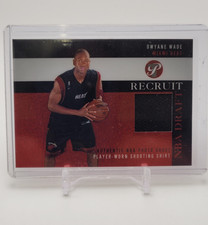 Dwayne Wade Rookie Shooting Shirt Topps -GM Mint- Recruit Card. rookie card picture