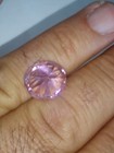 Cubic zirconia pink color 15 ct oval cut synthetic gemstone — photo 4