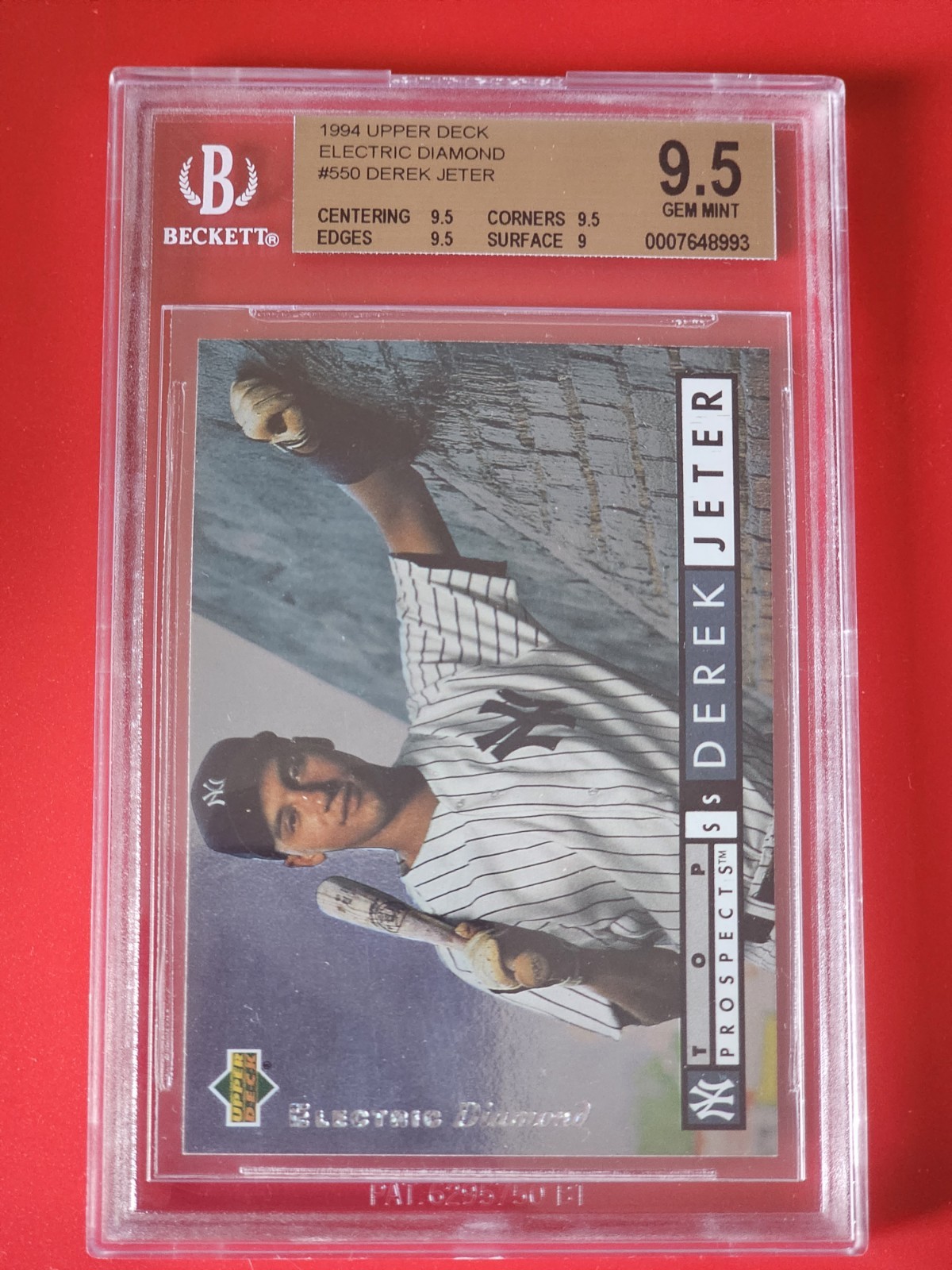 1994 Upper Deck - Derek Jeter RC #550 Electric Diamond Rookie Year
