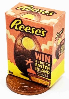 Puppenstube Ostereierkarton leer Miniatur Maßstab 1:12 Süßigkeiten Reese's Tumdee