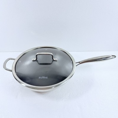 David Burke Geo Clad 12.5'' Everyday Pan Frying Pan With Lid Nonstick Cookware
