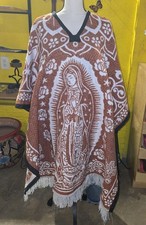 Mexican Jorongo Zarape Mexican Poncho Artesanal Winter No Tags