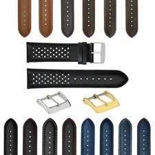 18-19-20-21-22-23-24MM PERFORATED LEATHER WATCH BAND STRAP FOR CITIZEN EZ RELEAS