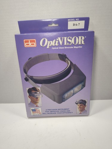Donegan DA-7 OptiVISOR Optical Glass Binocular Magnifier 2.75X Headband USA