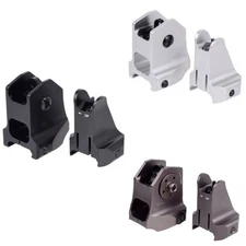 HOT Tactical Low Profile Aluminum Sights Iron Front & Rear Set Optic High Qualiy