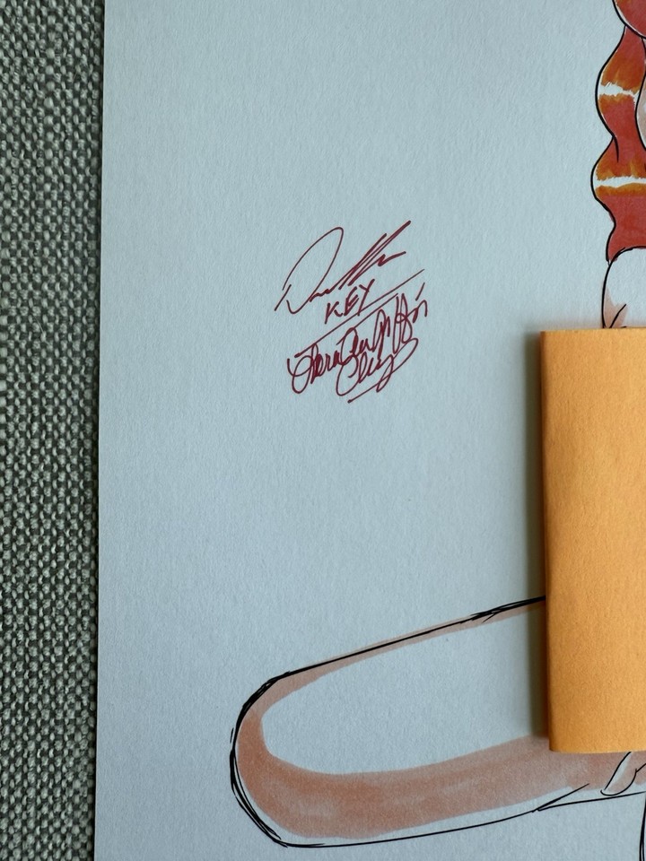 Keyeske Creations, Signed Original Daphne Blake Nude Drawing, Scooby