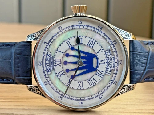 BEAUTIFUL VINTAGE ROLEX LEVER MOVEMENT IN A NEW QUALITY CASE, FULLY SERVICED.