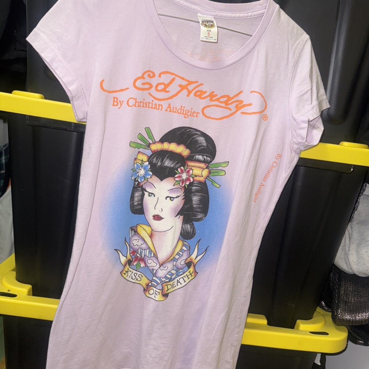 Rare Designer Collab Y2K Ed Hardy by Christian Audigier Geisha