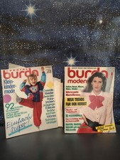 2 St&uuml;ck alltes Burda Modeheft 1987 mit Schnittmuster Burda Spezial