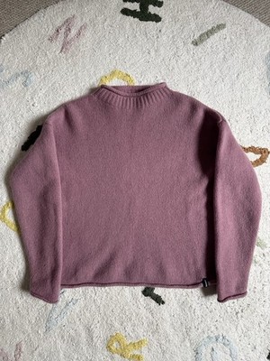 Finisterre Mora Damen Fischer Strick Wolle Pullover Gr. 12 Strick Stehkragen
