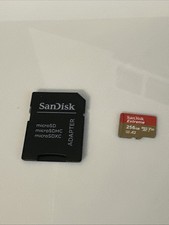 SanDisk 256GB Extreme microSDXC Memory Card and Cassette
