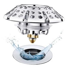Universal Tub Stopper Bathtub Drain Plug, Tub Drain Stopper with Hair Catcher