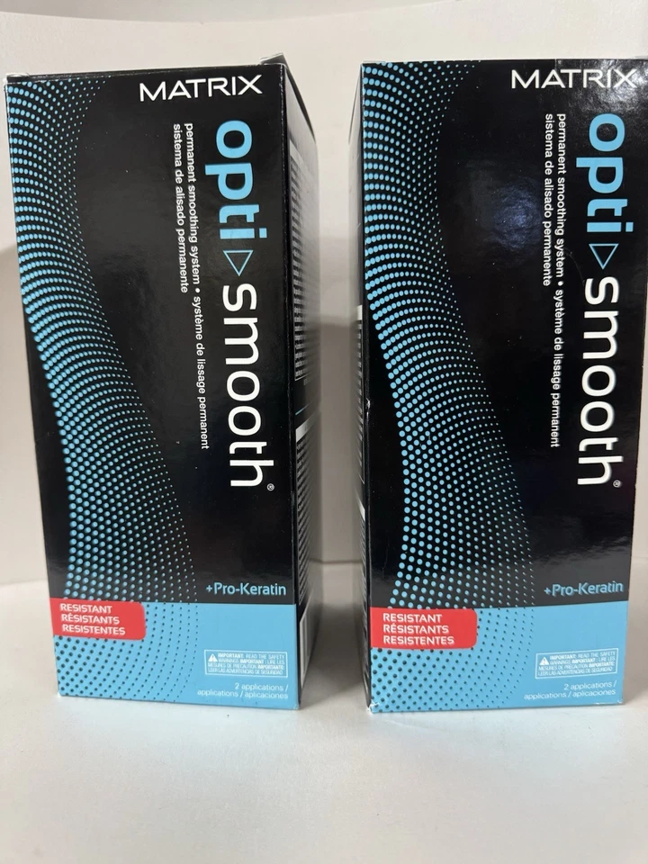 Sistema de Alisado Permanente Matrix Opti Smooth Cabello Resistente 2 Cajas Foto 4 de 4