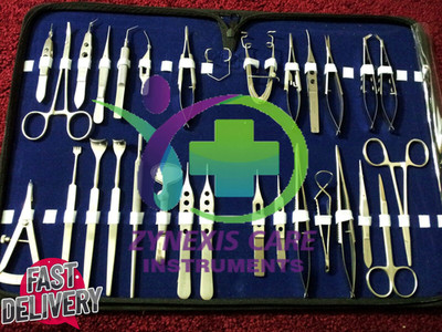 30 PC O.R GRADE BASIC OPHTHALMIC EYE MICRO SURGERY SURGICAL INSTRUMENTS SET KIT