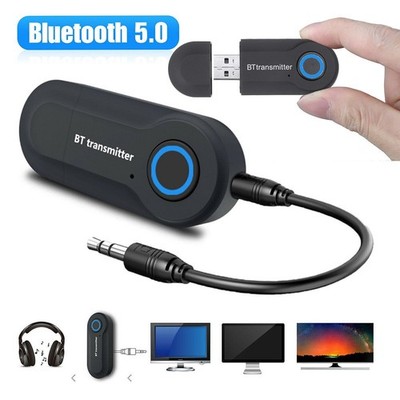 Bluetooth 5.0 Musik Stereo Sender Receiver Audio Transmitter Adapter Empfänger