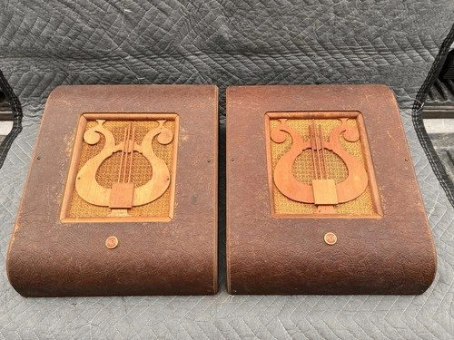 New ListingVINTAGE WESTERN ELECTRIC ERA RCA TUBE AMPLIFIER WALL SPEAKER CABINET PAIR