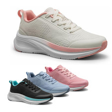 Women Lightweight Tennis Running Shoes Comfortable Slip On Sneakers Shoes