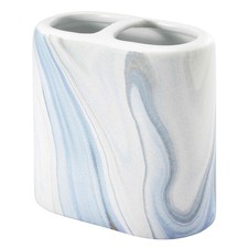 - Toothbrush Holder, Resin Countertop , Guest Bathroom Essentials Waves Coll...