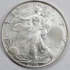 2005 American Silver Eagle (BU) - AUTHENTIC - In a Capsule to Protect It!