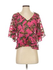 Marc New York Andrew Marc Women Pink Short Sleeve Blouse S