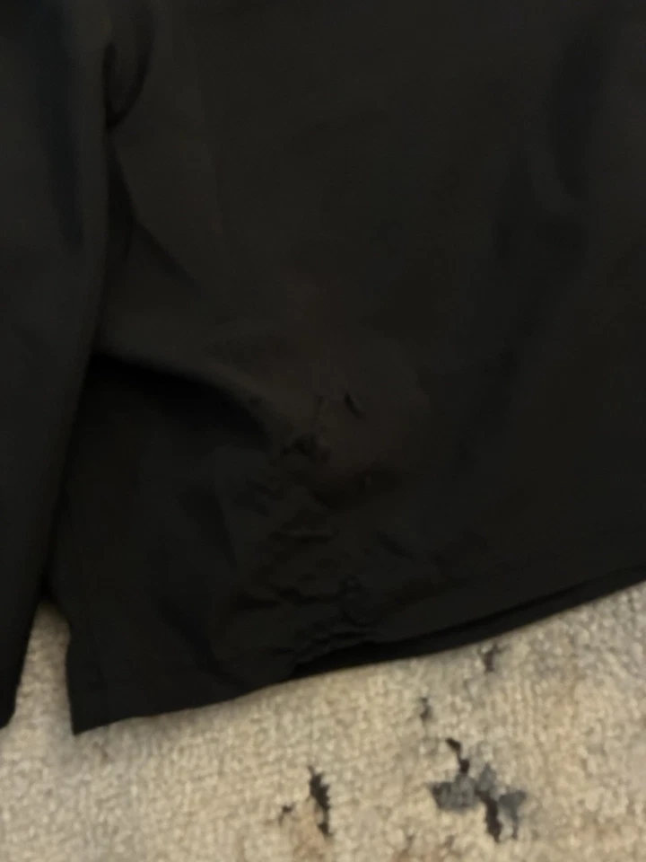 Boy's Adidas Athletic Shorts Black Stripe Logo Lightweight Size L 14/16 - Image 3 of 4