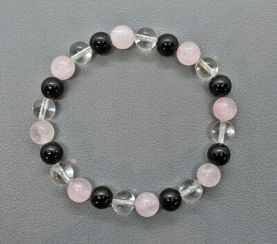 EDELSTEIN KUGEL ARMBAND+ENERGIE-ARMBAND+ 1 A+NATUR +Ø 8 mm+ 120 Steinsorten +NEU