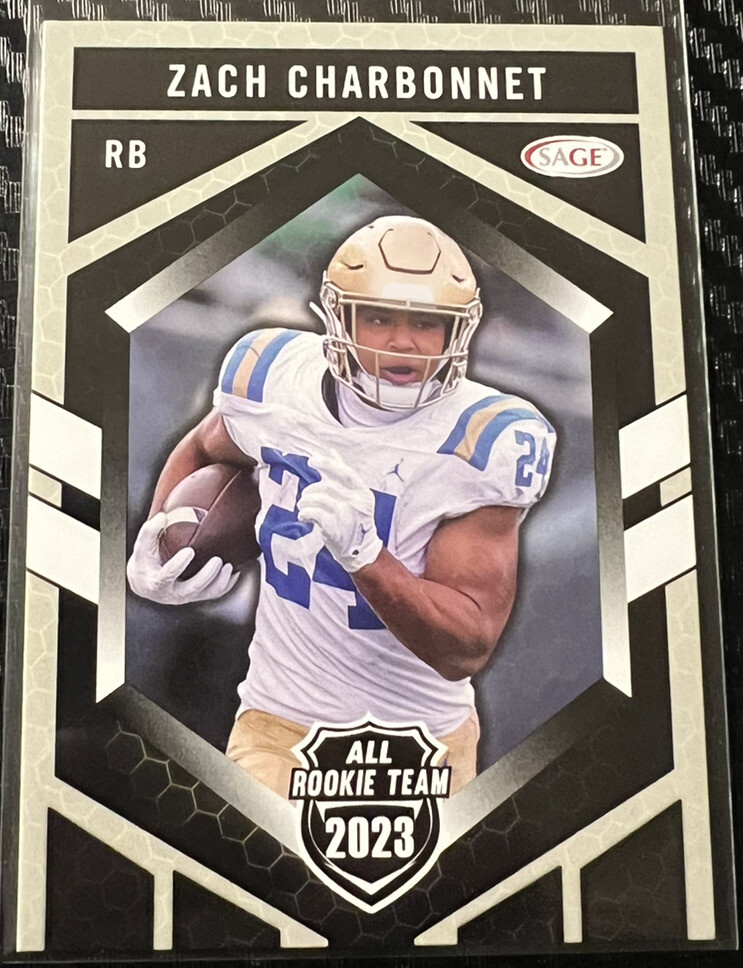 Zach Charbonnet 2023 SAGE High Series All Rookie Team RC #RT-182 Seahawks UCLA