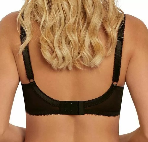 Freya In Bloom Bra Posie Black Pink Size 36D Underwired Plunge Balcony 5231 New - Picture 8 of 12