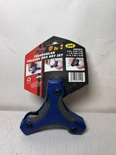 New KR Tool X-treme 9 In 1 Triangular Folding Hex Key Set SAE