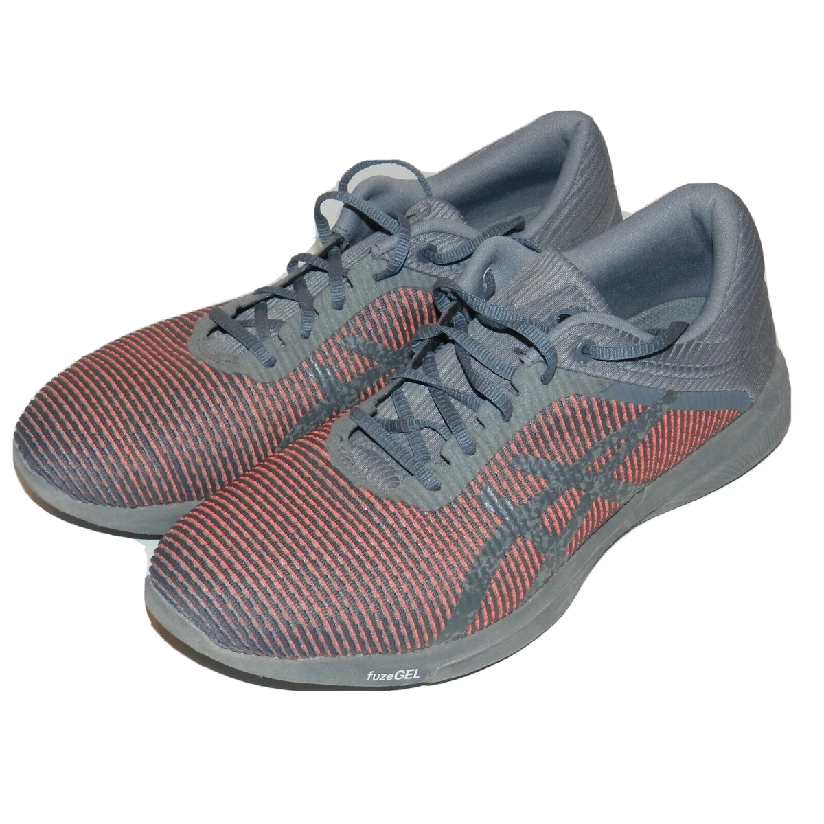 Asics FuseX FuzeGEL Rush Womens T7K7N Gray Pink Size 9.5