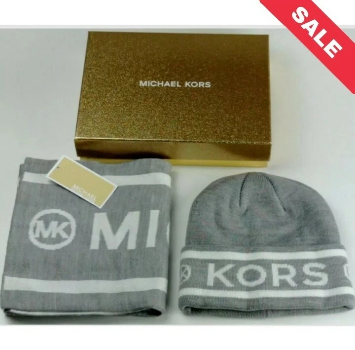 Michael kors womens hat and scarf set deals