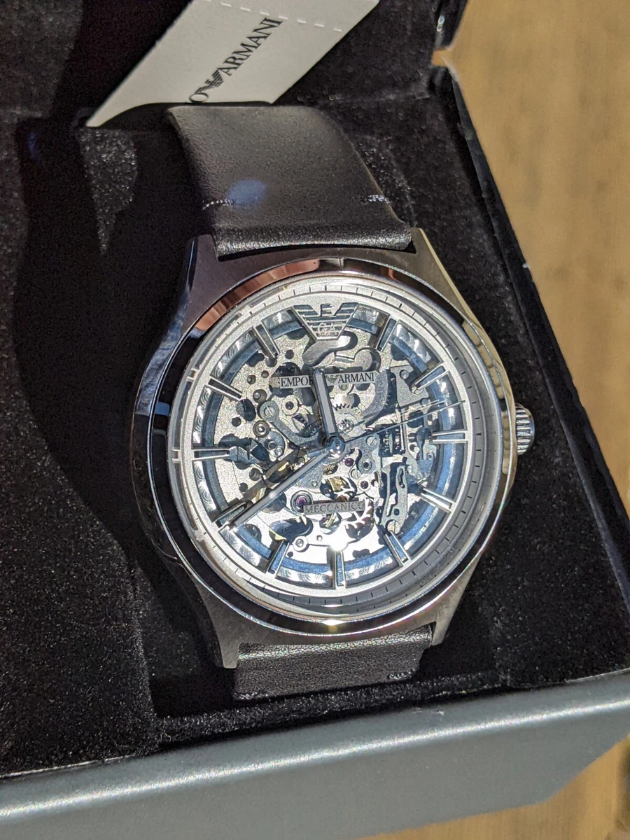 Emporio Armani Watch ZETA MECCANICO AR60003 ~ Brand New | eBay
