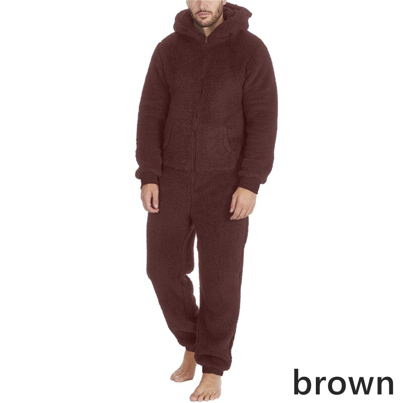 Tuta Zip Intera Tuta Intera Uomo Con Cappuccio Jumpsuit One