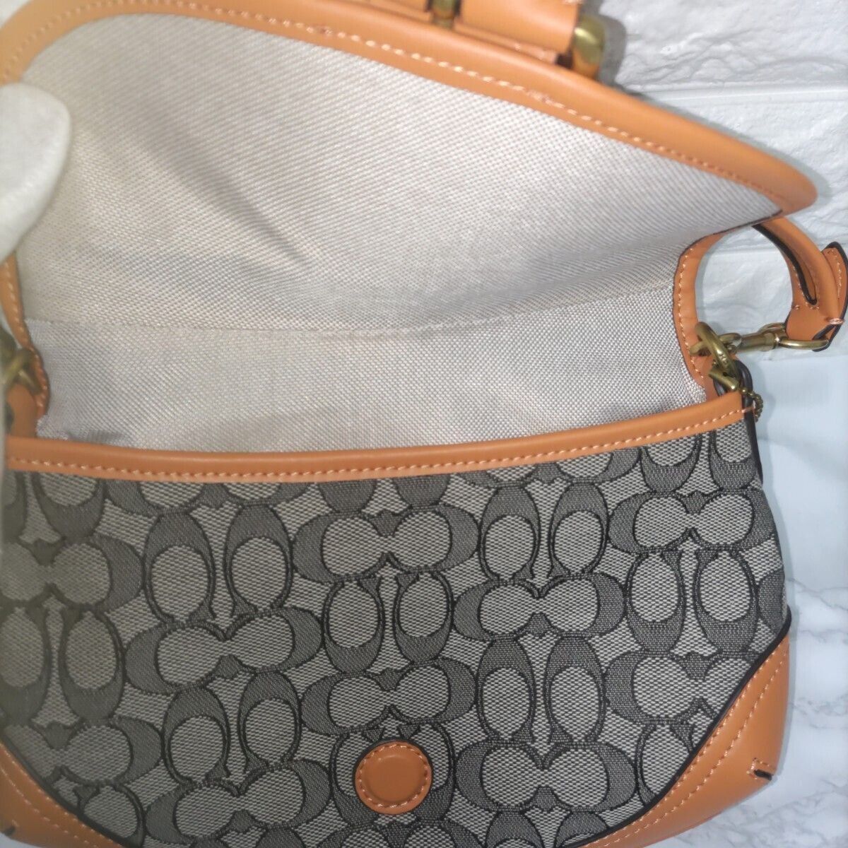 COACH Soho Bag Signature Jacquard Shoulder Bag CJ814 Sun COACH Soho Bag Signature Jacquard Shoulder Bag CJ814 Sun