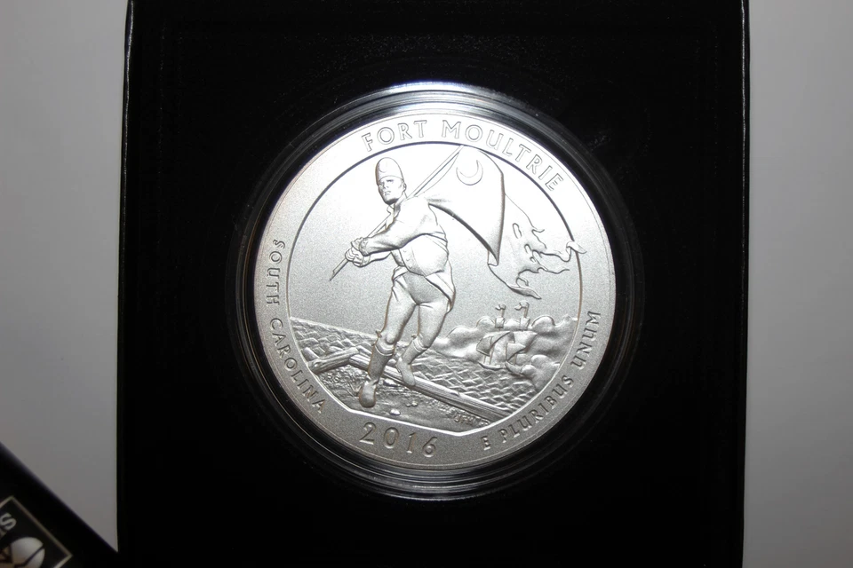 2016-P Fort Moultrie America the Beautiful 5 Ounce Silver Uncirculated NUM4388 - Image 3 of 4