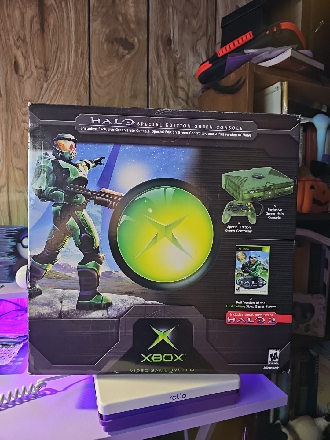 Microsoft Xbox Original Halo Special Edition Green Console W/ Sealed
