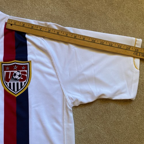 VTG Brian Ching Signed #25 Nike Soccer Jersey Mens L White Short Sleeve USMNT - Picture 11 of 12